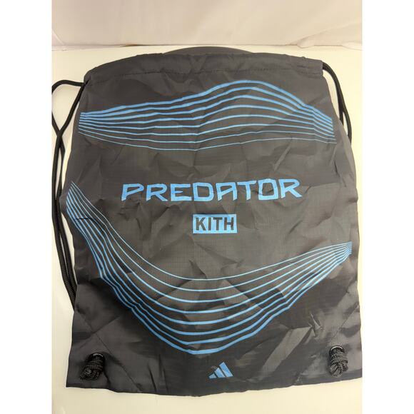 Kith × Adidas Predator Mania Mens Sz 9.5 Black Blue Silver Soccer Cleats JR5624 - Picture 4 of 12